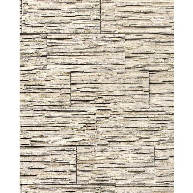 EDEM 1003-33 vinyl wallpaper textured stone natural brick light beige | 5.33 sqm