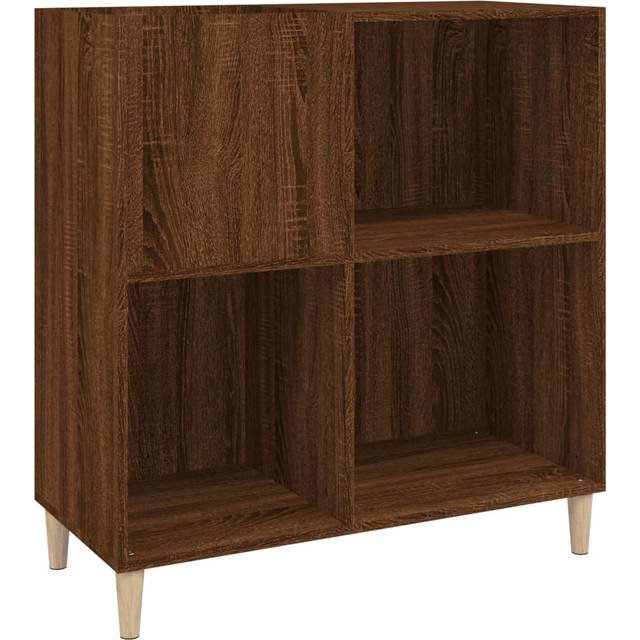 Stereobänk brun ek 84,5x38x89 cm konstruerat trä