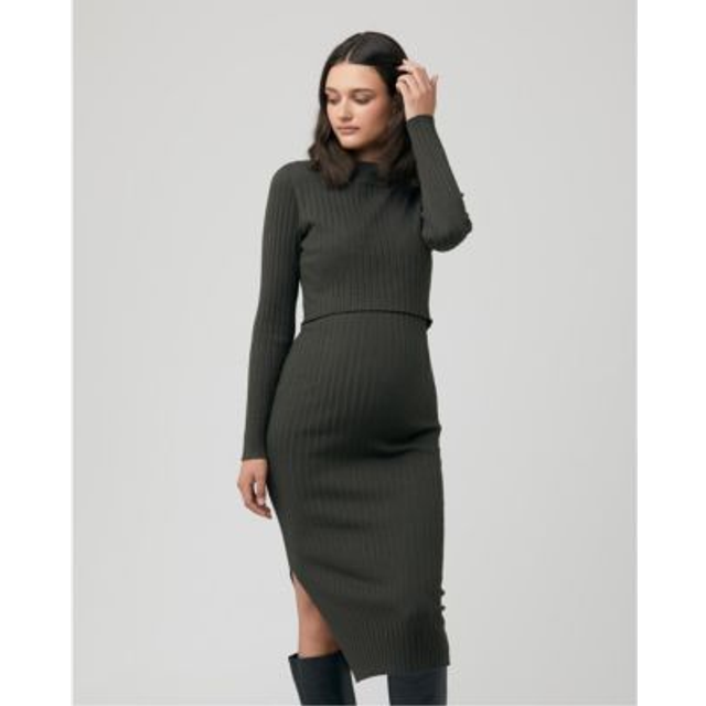 Ripe Nella Rib Knit Maternity & Nursing Dress