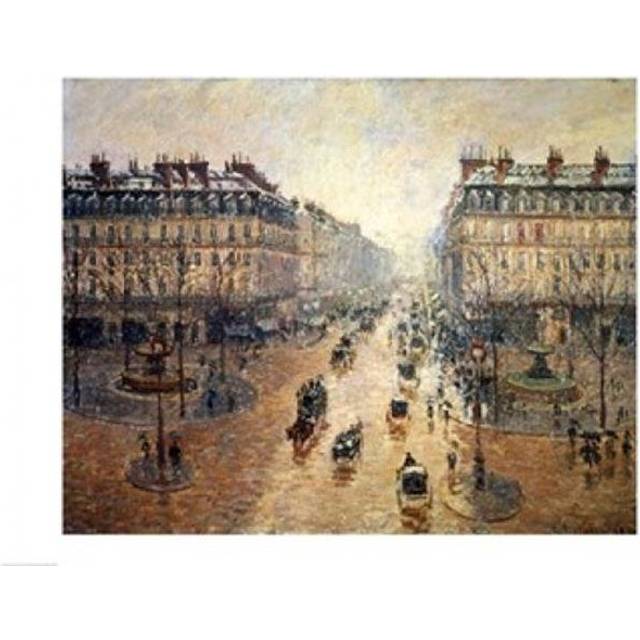 Avenue De LOpera Paris 1898 Poster Print by Camille Pissarro - 24 x 18 in.