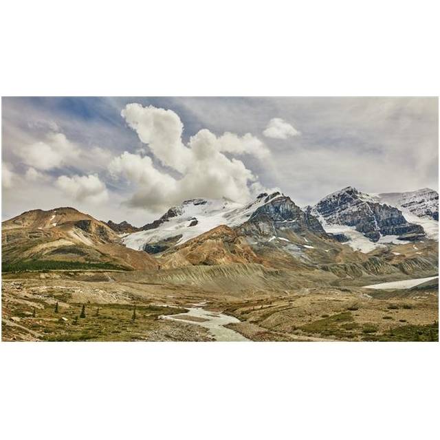 Rugged Canadian Rocky Mountains in Jasper National Park - Alberta Canada Poster Print by Ron Harris, 20 x 11
