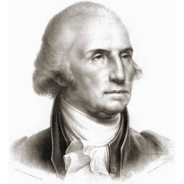 George Washington 1732 - 1799 First President of The United States of America After An Original Work by Rembrandt Peale Poster Print, 13 x 16