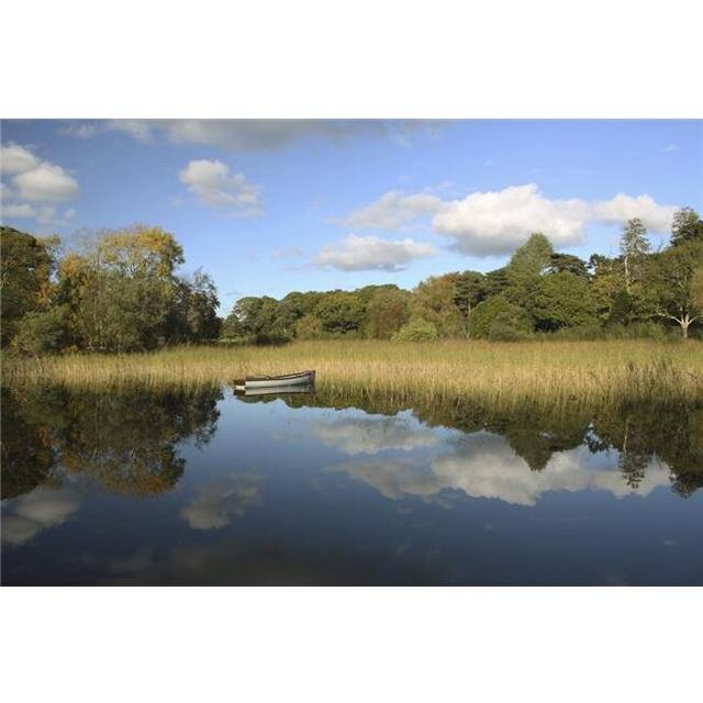 Posterazzi DPI1898032 A Boat In The Water In Killarney National Park In Munster Region - County Kerry, Ireland Poster Print, 19 x 12