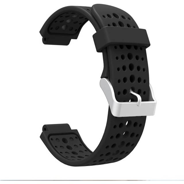 Garmin Forerunner 220/230/235/620/630/735 Soft Silikonrem - Svart
