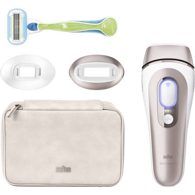 BRAUN Skin i·expert IPL7147 IPL Hair Removal System - Rose Gold & White, Pink,Gold,White