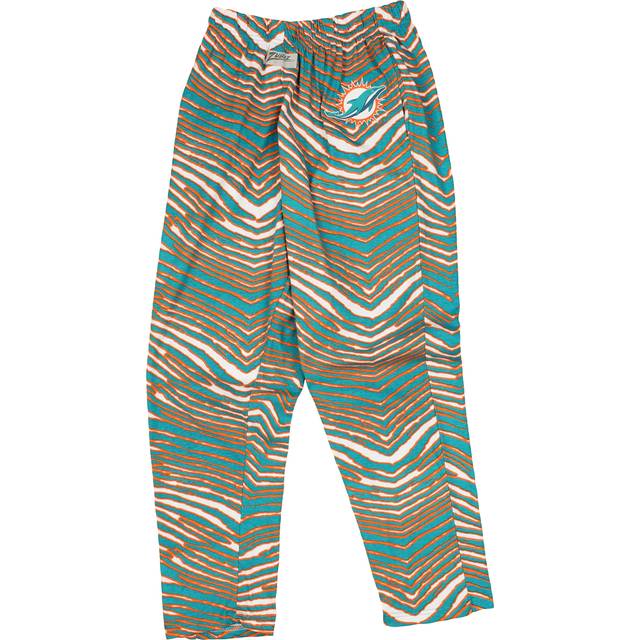 Officially Licensed Zubaz Mens NFL NFL Zebra Pant Left Hip Logo Track