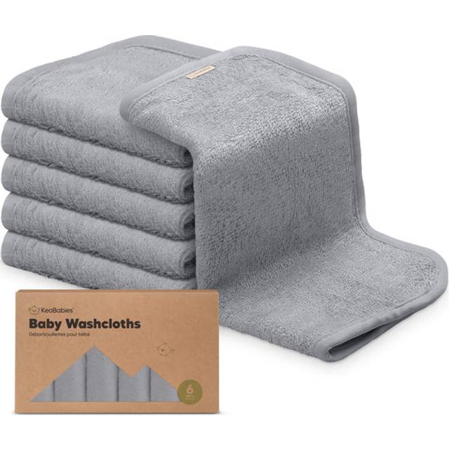 6-Pack Baby Washcloths - Soft Viscose from Bamboo Washcloth  Baby Wash Cloths for Newborn  Kids  Bath Baby Towels  Face Towel  Face Cloths for Washing