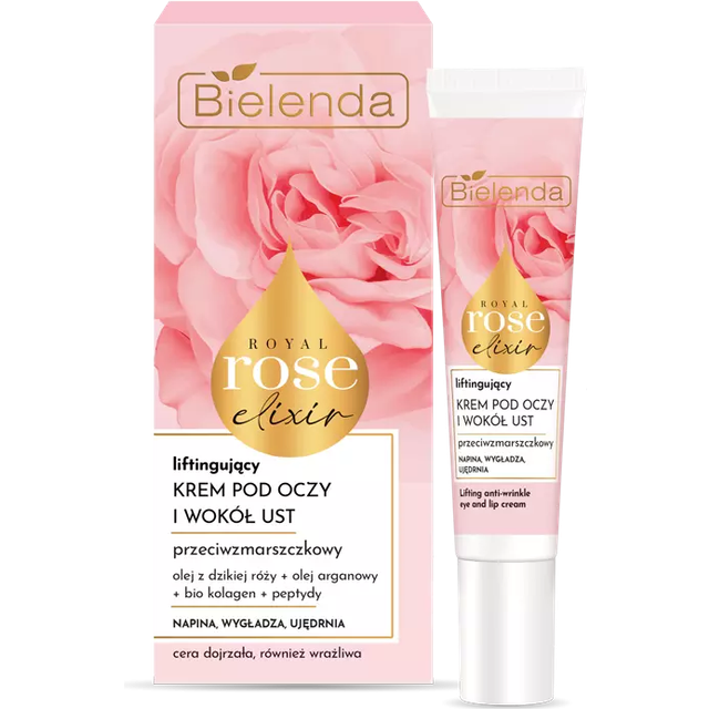 Bielenda Royal Rose Elixir Anti-Wrinkle Lifting Cream Under Eyes And Around Lips 15 ml