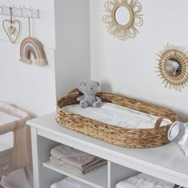 Palm Changing Basket - Brown (75cm L X 30cm W)