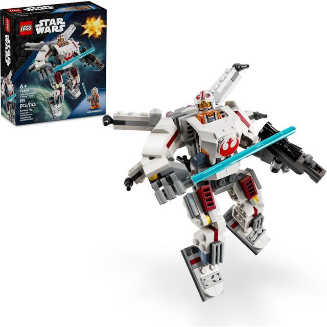 Lego Star Wars Luke Skywalker X-Wing Mech Building Toy 75390 [Not Mint]