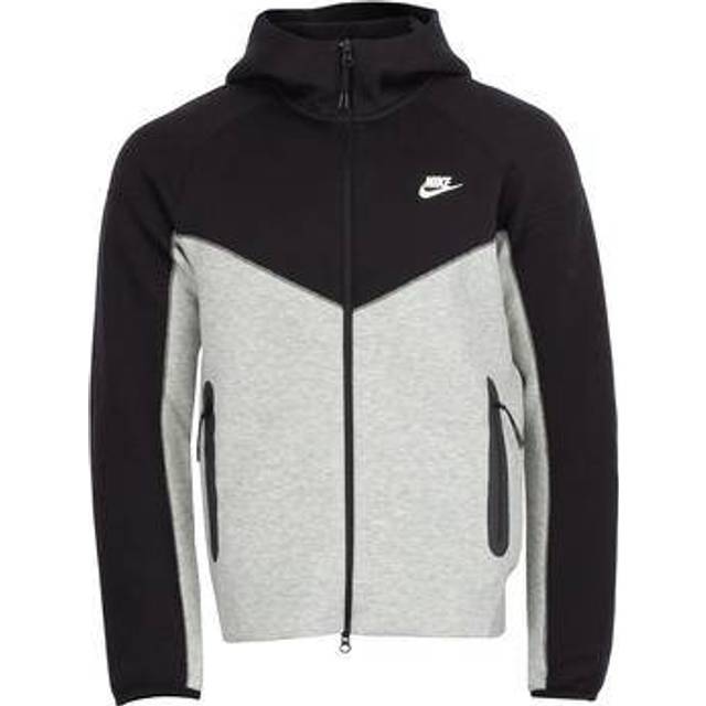 Black fashion and white nike tech fleece