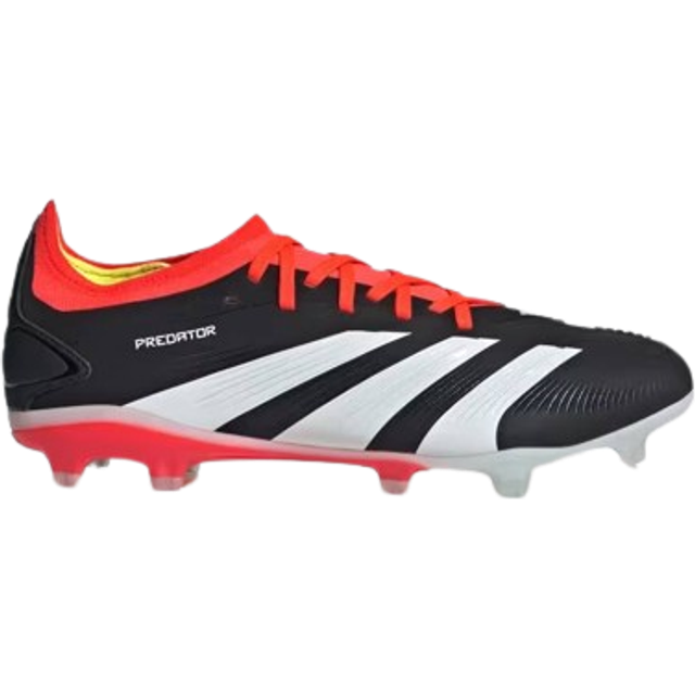 adidas Predator Pro FG Solar Energy - Svart/Vit/Röd - Gräs (FG) - ['Svart'] (38⅔)