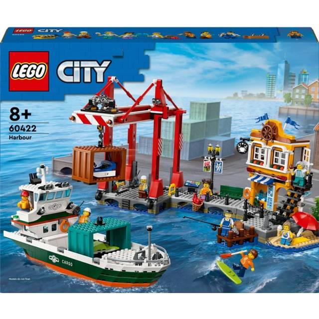 Lego City Seaside Harbour With Cargo Ship Toy 60422 - One Colour