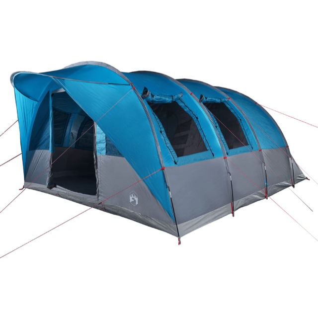 vidaXL Family Tent Tunnel 7-Person Blue Waterproof