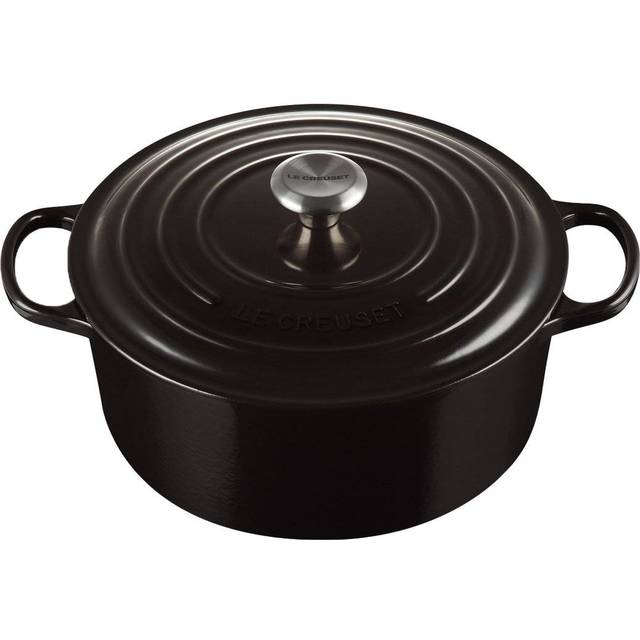 Le Creuset Le Creuset Signature rund gryta 6,7 l Black - Svart