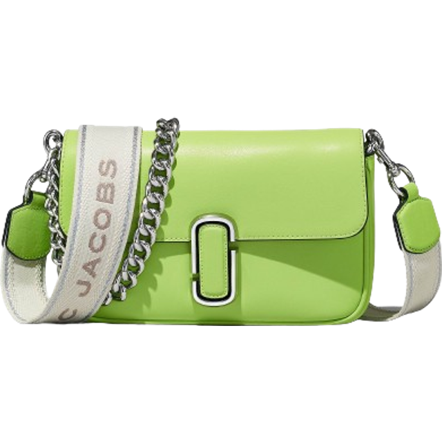 Marc Jacobs The J Marc Green Glow Smooth Leather Shoulder Crossbody Handbag (OS)