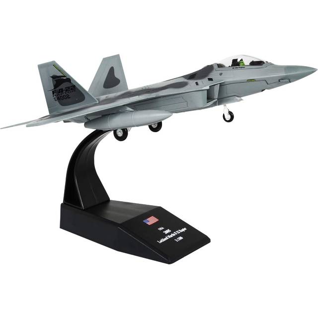 Usa Airlines F-22 Raptor Airplane Model Fighter Aircraft 1/100 Diecast Model