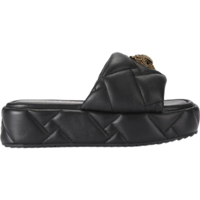 Kurt Geiger London - Kensington Puff lädersandaler - dam - läder - 39 - Svart