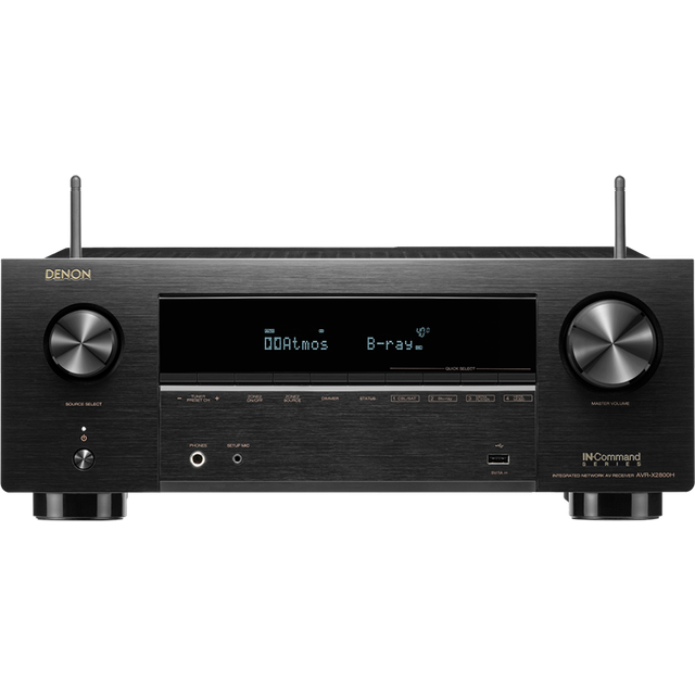 Denon AVR-X2800H Receiver, En Storlek, Svart