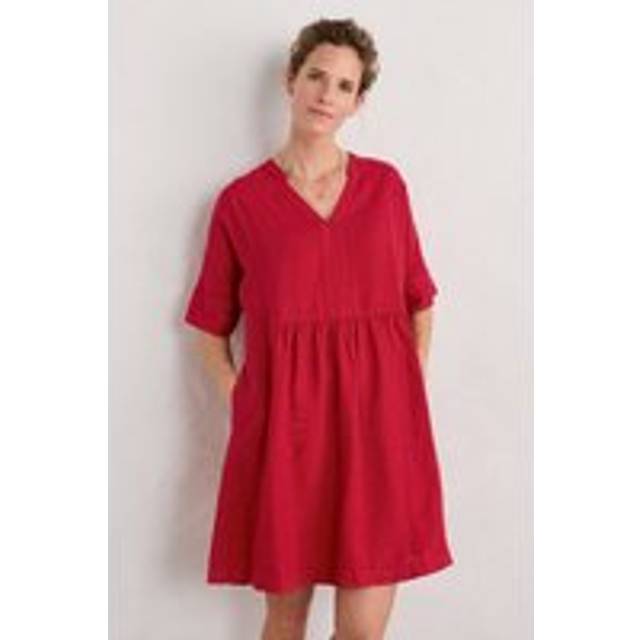 Seasalt Cornwall Red Draw Kiln Dress