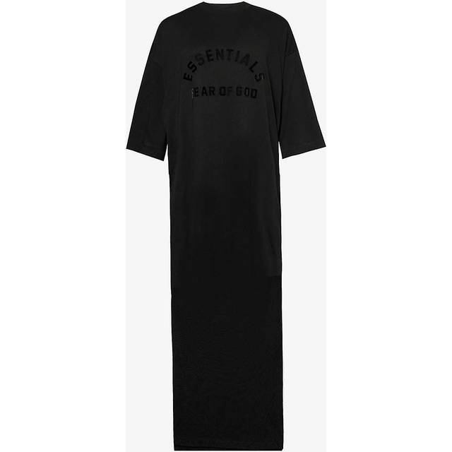 FEAR OF GOD ESSENTIALS Logo-Applique Jersey Maxi Dress - Black