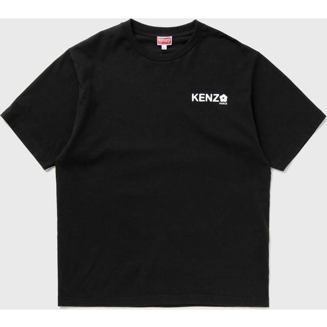 Men's KENZO Boke Flower 2.0 Mens T Shirts Crew Neck Short Sleeve Casual Cotton Tops - Black - Size: 40