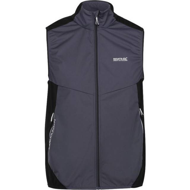 Regatta Mens Lankin IV Softshell Body Warmer (Dark Grey/Black) - Size Large