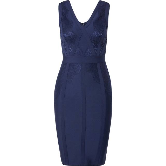 Women's mid-length ribbed dress Superdry - Bleu - L