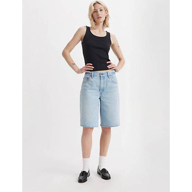 Levi's Blue Baggy Dad Denim Shorts - PICK SIDES - WAIST US 30