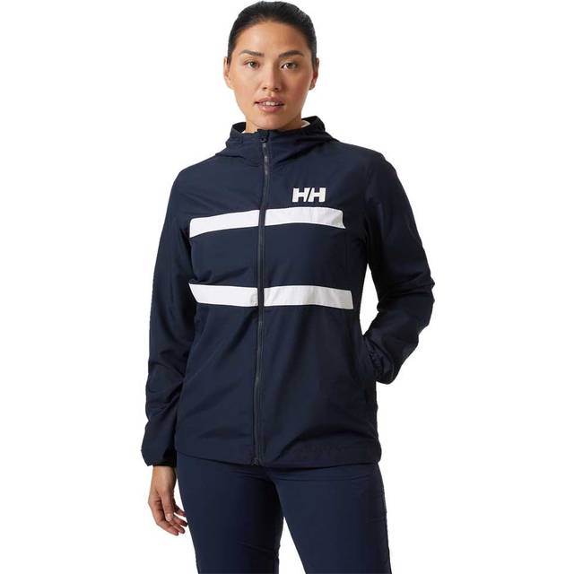Helly Hansen Dam Salt Stripe Vindjacka Marinbl&#xE5; S - Navy Marinbl&#xE5;