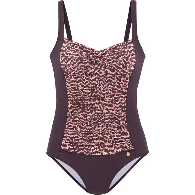 LASCANA Print Swimsuit - Burgundy Print