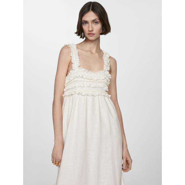 Mango - Maxiklänning Dress Cake - Beige