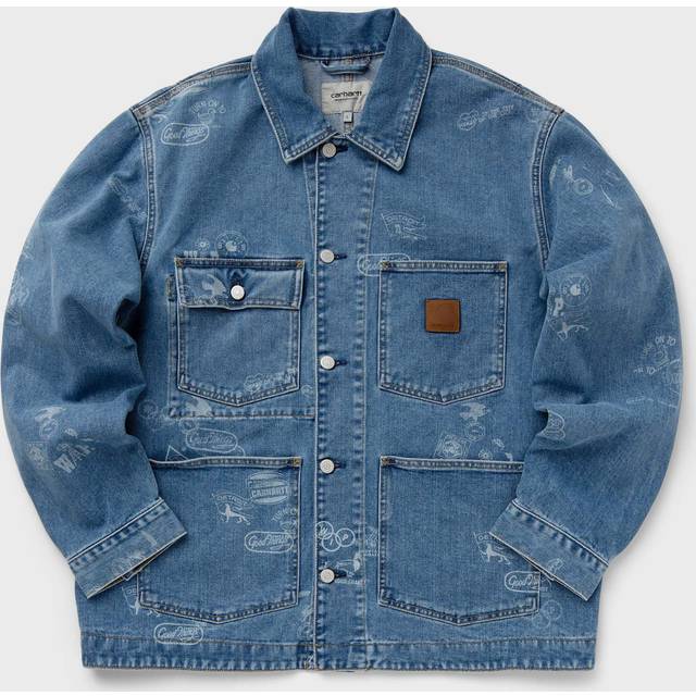 Jacka Carhartt WIP Stamp Jacket UNISEX Stamp Print/ Blue Bleached S