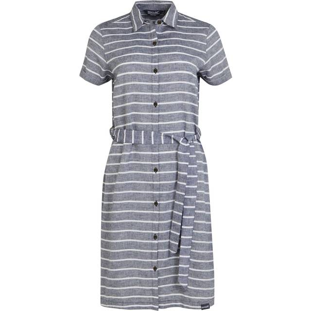 'Rema' Shirt Dress - Navy - 16