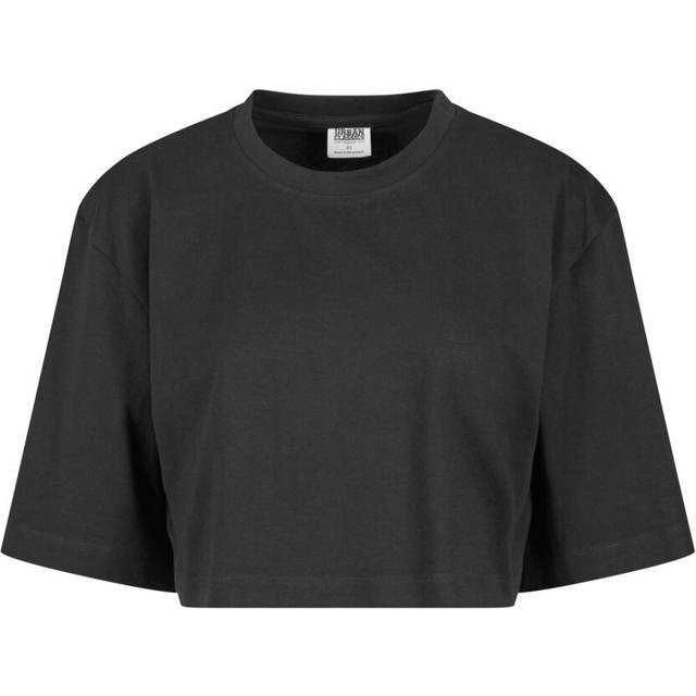 UC Ladies UC Heavy Organic Oversized Cropped Tee Black / XS T-shirt