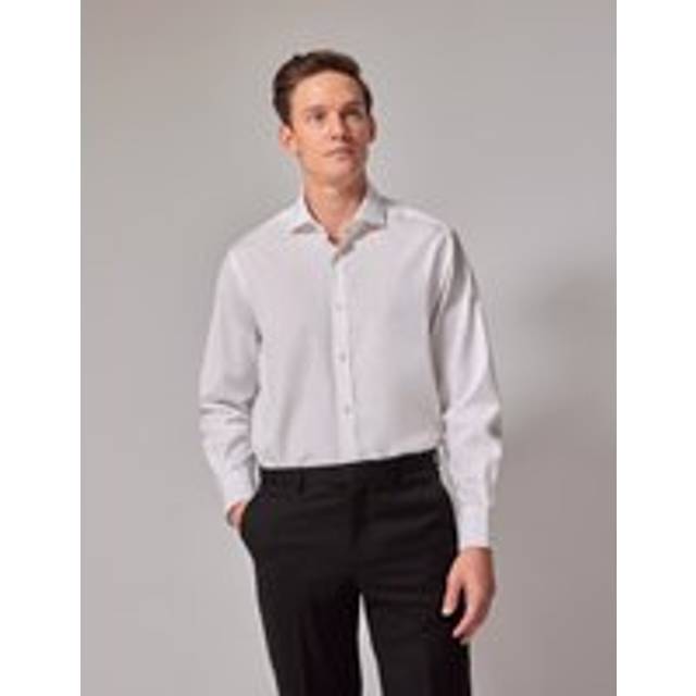 Hawes & Curtis Classic Fit White Poplin Shirt | 110th Anniversary Size: 20" collar, 38" sleeve