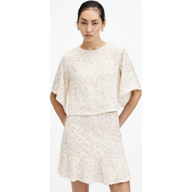 AllSaints, Blusar & Skjortor , Dam, S, Top Ivy Emb