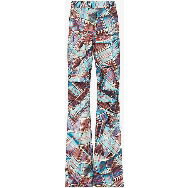 Vivienne Westwood Womenstartan Ray Checked-pattern Wool Trousers 8 - Multi Tartan