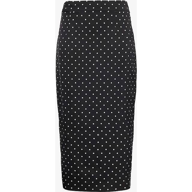Dolce & Gabbana, Kjol, Dam, S, Polka-dot Silke Pennkjol - black (S)