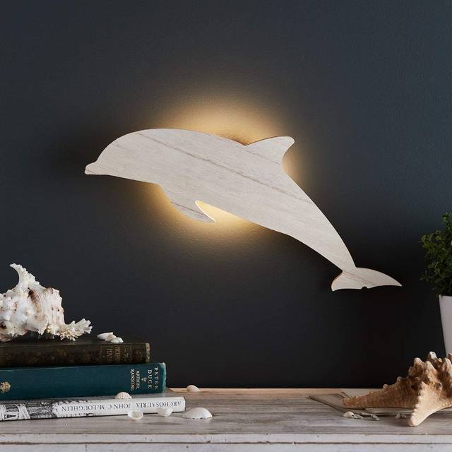 Dolphin Children's Wall Light - Warm White
