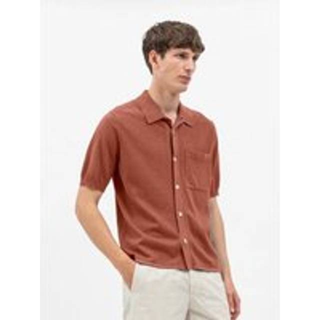 NORSE PROJECTS Orange Rollo Shirt - Red Clay - XL