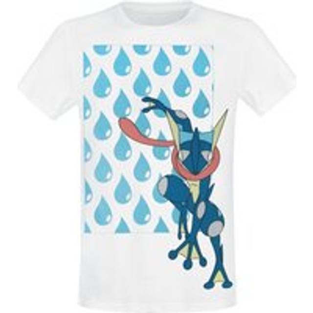 Pokémon - gaming T-shirt - Greninja Water Drop - M L - för Herr - vit