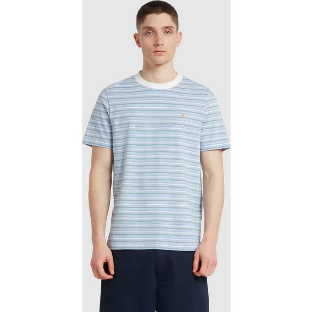 Danny Stripe Short Sleeve Tee Blue - M