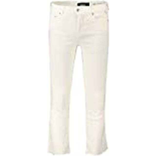 Replay Dam Faaby Flare Crop Jeans, 100 naturlig vit, 33W x 26L