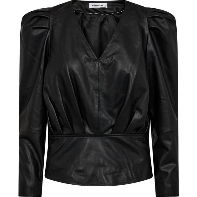 Co'Couture, Blouses, female, Black, S, Puff Blouse