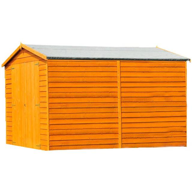 Shire Overlap Garden Shed 10x10 No Windows - Brown