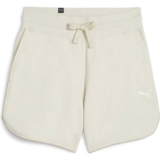 Puma Women's Her 5&#34; Shorts - Cream, Cream, Size M, Women