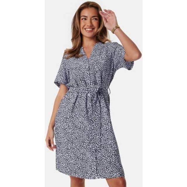 Object Collectors Item Objjacira S/S Shirt Dress Blue/Patterned 34