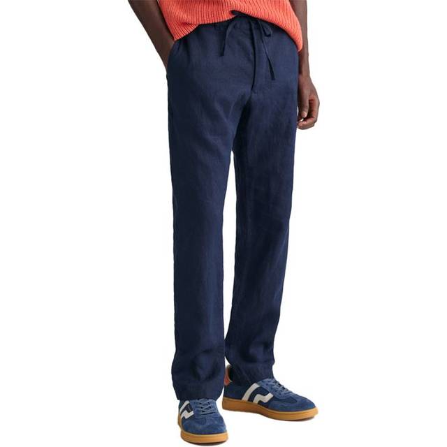 GANT Relaxed Linen Ds Pants |Blå |XXL