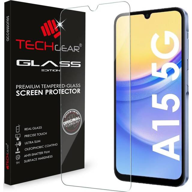 Genuine techgear tempered glass screen protector for samsung galaxy a15 5g / a15
